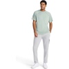 image:imageReebok Mens Reflective Small Logo Crewneck TShirt Standard Fit Lightweight Cool Touch Jersey FabricIceberg Green  Sonic Bolt