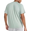 image:imageReebok Mens Reflective Small Logo Crewneck TShirt Standard Fit Lightweight Cool Touch Jersey FabricIceberg Green  Sonic Bolt