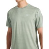 image:imageReebok Mens Reflective Small Logo Crewneck TShirt Standard Fit Lightweight Cool Touch Jersey FabricIceberg Green Heather  Lightning