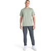 image:imageReebok Mens Reflective Small Logo Crewneck TShirt Standard Fit Lightweight Cool Touch Jersey FabricIceberg Green Heather  Lightning
