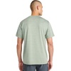 image:imageReebok Mens Reflective Small Logo Crewneck TShirt Standard Fit Lightweight Cool Touch Jersey FabricIceberg Green Heather  Lightning