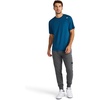 image:imageReebok Mens Reflective Small Logo Crewneck TShirt Standard Fit Lightweight Cool Touch Jersey FabricMajolica Blue  Bolt Strike
