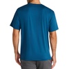 image:imageReebok Mens Reflective Small Logo Crewneck TShirt Standard Fit Lightweight Cool Touch Jersey FabricMajolica Blue  Bolt Strike