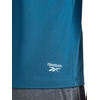 image:imageReebok Mens Reflective Small Logo Crewneck TShirt Standard Fit Lightweight Cool Touch Jersey FabricMajolica Blue  Sonic Bolt
