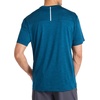 image:imageReebok Mens Reflective Small Logo Crewneck TShirt Standard Fit Lightweight Cool Touch Jersey FabricMajolica Blue Heather  Showdown