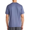 image:imageReebok Mens Reflective Small Logo Crewneck TShirt Standard Fit Lightweight Cool Touch Jersey FabricNightshadow Blue  Bolt Strike
