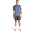 image:imageReebok Mens Reflective Small Logo Crewneck TShirt Standard Fit Lightweight Cool Touch Jersey FabricNightshadow Blue  Bolt Strike