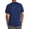 image:imageReebok Mens Reflective Small Logo Crewneck TShirt Standard Fit Lightweight Cool Touch Jersey FabricVector Navy  Sonic Bolt