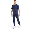 image:imageReebok Mens Reflective Small Logo Crewneck TShirt Standard Fit Lightweight Cool Touch Jersey FabricVector Navy Heather  Lightning