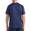 image:imageReebok Mens Reflective Small Logo Crewneck TShirt Standard Fit Lightweight Cool Touch Jersey FabricVector Navy Heather  Lightning