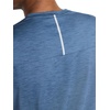 image:imageReebok Mens Reflective Small Logo Crewneck TShirt Standard Fit Lightweight Cool Touch Jersey FabricVector Shadow Heather  Showdown