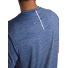image:imageReebok Mens Reflective Small Logo Crewneck TShirt Standard Fit Lightweight Cool Touch Jersey FabricWashed Indigo Heather  Showdown