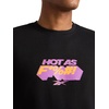 image:imageReebok Mens Short Sleeve Crewneck TShirt Standard Fit Lightweight 100 Cotton FabricBlack  Hot as F