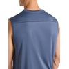 image:imageReebok Mens Sleeveless Muscle Tank SingletWashed Indigo  Warmup
