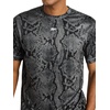 image:imageReebok Mens Small Logo Short Sleeve Crewneck TShirt Standard Fit Breathable Lightweight Stretch Knit FabricBlack  Id Train Snake