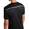 image:imageReebok Mens Small Logo Short Sleeve Crewneck TShirt Standard Fit Breathable Lightweight Stretch Knit FabricBlack  Warmup