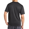 image:imageReebok Mens Small Logo Short Sleeve Crewneck TShirt Standard Fit Breathable Lightweight Stretch Knit FabricBlack Heather  Compass