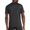 image:imageReebok Mens Small Logo Short Sleeve Crewneck TShirt Standard Fit Breathable Lightweight Stretch Knit FabricBlack Heather  Dash