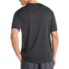 image:imageReebok Mens Small Logo Short Sleeve Crewneck TShirt Standard Fit Breathable Lightweight Stretch Knit FabricBlack Heather  Horizon