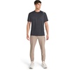 image:imageReebok Mens Small Logo Short Sleeve Crewneck TShirt Standard Fit Breathable Lightweight Stretch Knit FabricBlack Heather  Sprint