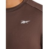 image:imageReebok Mens Small Logo Short Sleeve Crewneck TShirt Standard Fit Breathable Lightweight Stretch Knit FabricBracken  Warmup