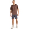 image:imageReebok Mens Small Logo Short Sleeve Crewneck TShirt Standard Fit Breathable Lightweight Stretch Knit FabricBracken Heather  Horizon
