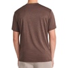 image:imageReebok Mens Small Logo Short Sleeve Crewneck TShirt Standard Fit Breathable Lightweight Stretch Knit FabricBracken Heather  Sprint