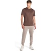 image:imageReebok Mens Small Logo Short Sleeve Crewneck TShirt Standard Fit Breathable Lightweight Stretch Knit FabricBracken Heather  Sprint