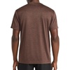 image:imageReebok Mens Small Logo Short Sleeve Crewneck TShirt Standard Fit Breathable Lightweight Stretch Knit FabricBracken Heather  Trophy