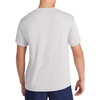 image:imageReebok Mens Small Logo Short Sleeve Crewneck TShirt Standard Fit Breathable Lightweight Stretch Knit FabricChrome Heather  Horizon
