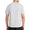 image:imageReebok Mens Small Logo Short Sleeve Crewneck TShirt Standard Fit Breathable Lightweight Stretch Knit FabricChrome Heather  Sprint