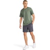 image:imageReebok Mens Small Logo Short Sleeve Crewneck TShirt Standard Fit Breathable Lightweight Stretch Knit FabricDuck Green Heather  Compass