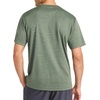 image:imageReebok Mens Small Logo Short Sleeve Crewneck TShirt Standard Fit Breathable Lightweight Stretch Knit FabricDuck Green Heather  Compass