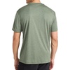 image:imageReebok Mens Small Logo Short Sleeve Crewneck TShirt Standard Fit Breathable Lightweight Stretch Knit FabricDuck Green Heather  Horizon