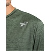 image:imageReebok Mens Small Logo Short Sleeve Crewneck TShirt Standard Fit Breathable Lightweight Stretch Knit FabricDuck Green Heather  Sprint