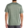 image:imageReebok Mens Small Logo Short Sleeve Crewneck TShirt Standard Fit Breathable Lightweight Stretch Knit FabricDuck Green Heather  Trophy