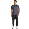 image:imageReebok Mens Small Logo Short Sleeve Crewneck TShirt Standard Fit Breathable Lightweight Stretch Knit FabricEbony  Warmup