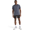 image:imageReebok Mens Small Logo Short Sleeve Crewneck TShirt Standard Fit Breathable Lightweight Stretch Knit FabricEbony Heather  Dash