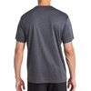 image:imageReebok Mens Small Logo Short Sleeve Crewneck TShirt Standard Fit Breathable Lightweight Stretch Knit FabricEbony Heather  Horizon
