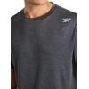 image:imageReebok Mens Small Logo Short Sleeve Crewneck TShirt Standard Fit Breathable Lightweight Stretch Knit FabricEbony Heather  Horizon