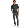 image:imageReebok Mens Small Logo Short Sleeve Crewneck TShirt Standard Fit Breathable Lightweight Stretch Knit FabricGreen Gables Heather  Sprint