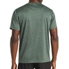 image:imageReebok Mens Small Logo Short Sleeve Crewneck TShirt Standard Fit Breathable Lightweight Stretch Knit FabricGrit Green Heather  Trophy
