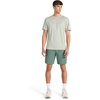 image:imageReebok Mens Small Logo Short Sleeve Crewneck TShirt Standard Fit Breathable Lightweight Stretch Knit FabricIceberg Green Heather  Compass