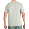 image:imageReebok Mens Small Logo Short Sleeve Crewneck TShirt Standard Fit Breathable Lightweight Stretch Knit FabricIceberg Green Heather  Compass