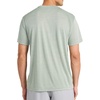 image:imageReebok Mens Small Logo Short Sleeve Crewneck TShirt Standard Fit Breathable Lightweight Stretch Knit FabricIceberg Green Heather  Dash