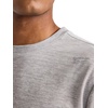 image:imageReebok Mens Small Logo Short Sleeve Crewneck TShirt Standard Fit Breathable Lightweight Stretch Knit FabricMedium Grey Heather  Compass