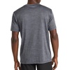 image:imageReebok Mens Small Logo Short Sleeve Crewneck TShirt Standard Fit Breathable Lightweight Stretch Knit FabricMedium Grey Heather  Trophy