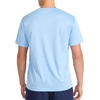 image:imageReebok Mens Small Logo Short Sleeve Crewneck TShirt Standard Fit Breathable Lightweight Stretch Knit FabricPlacid Blue Heather  Compass