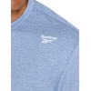 image:imageReebok Mens Small Logo Short Sleeve Crewneck TShirt Standard Fit Breathable Lightweight Stretch Knit FabricStonewash Heather  Sprint
