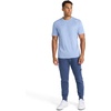 image:imageReebok Mens Small Logo Short Sleeve Crewneck TShirt Standard Fit Breathable Lightweight Stretch Knit FabricStonewash Heather  Sprint